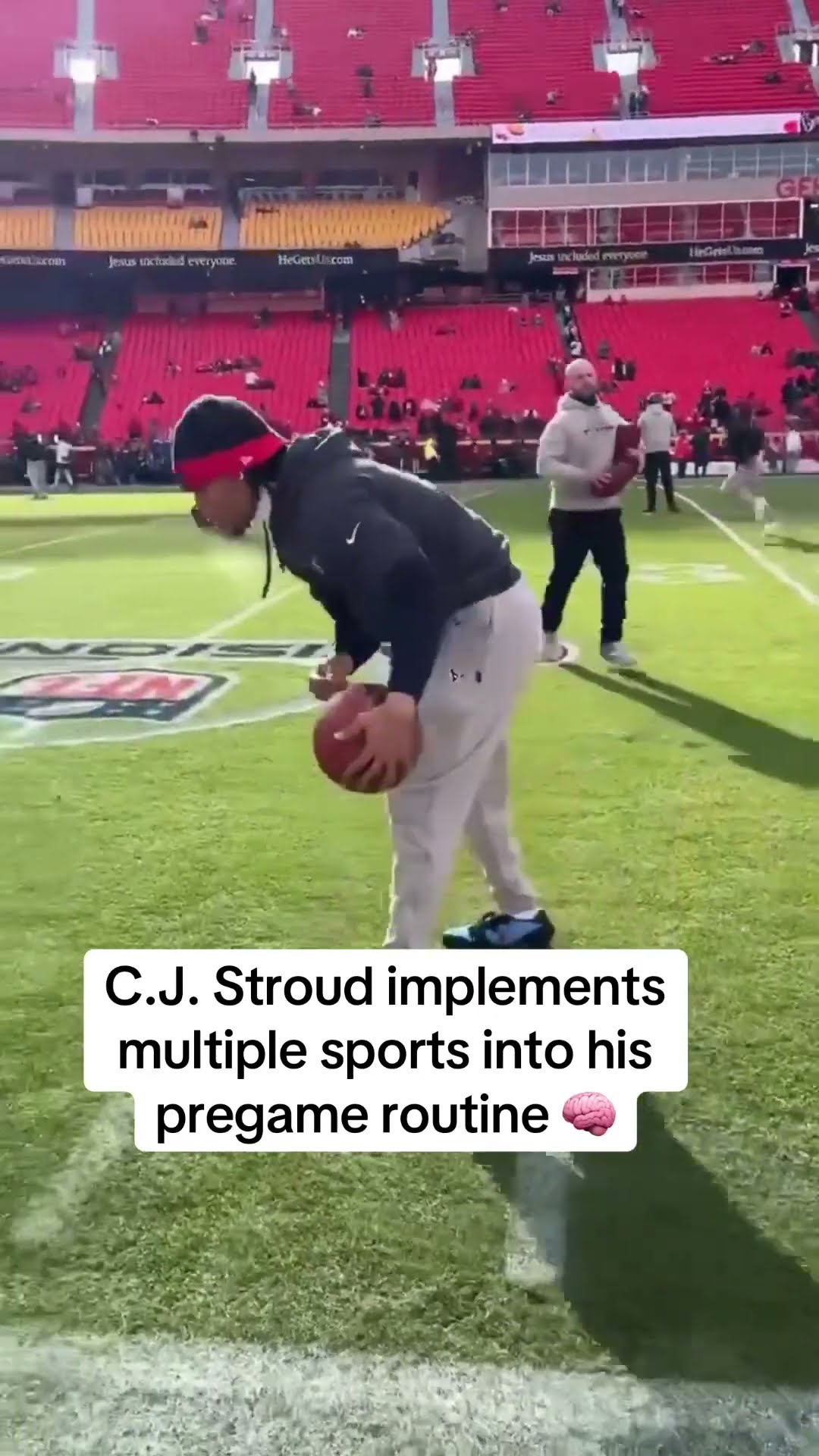 C.J. Stroud's pregame routine ?