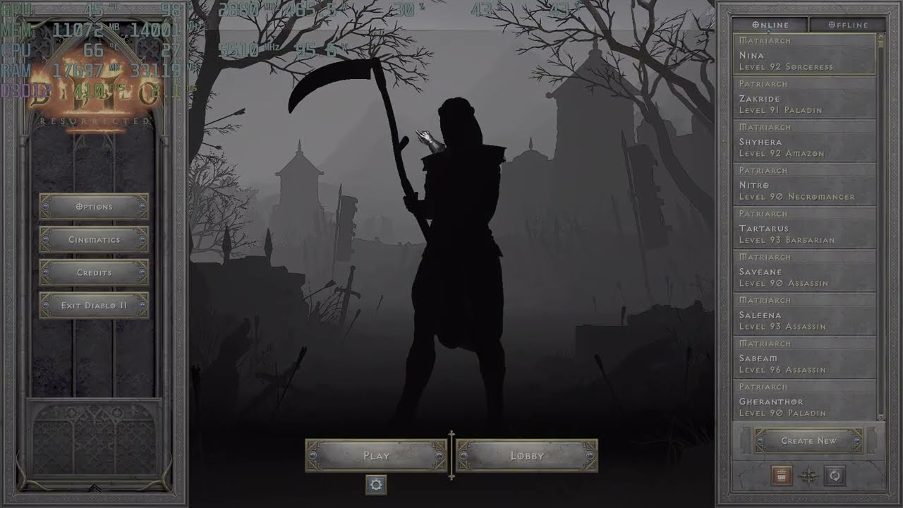 Diablo II Resurrected | DLSS Black Screen Corruption in NVIDIA Hotfix Driver v576.26! Fix it NVIDIA!