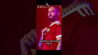 مالوما يهنئ المغرب maluma morroco world cup