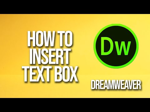 How To Insert Text Box Dreamweaver Tutorial