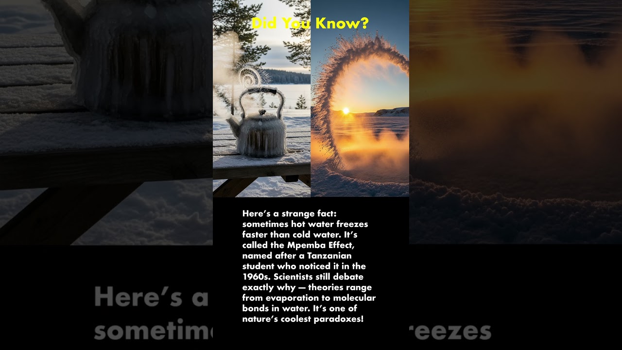Hot Water Freezes Faster Than Cold?! 🧊 | The Mpemba Effect