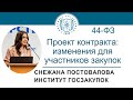 Проект контракта: изменения для участников закупок с 01.01.2022 (Закон № 44-ФЗ), 02.12.2021