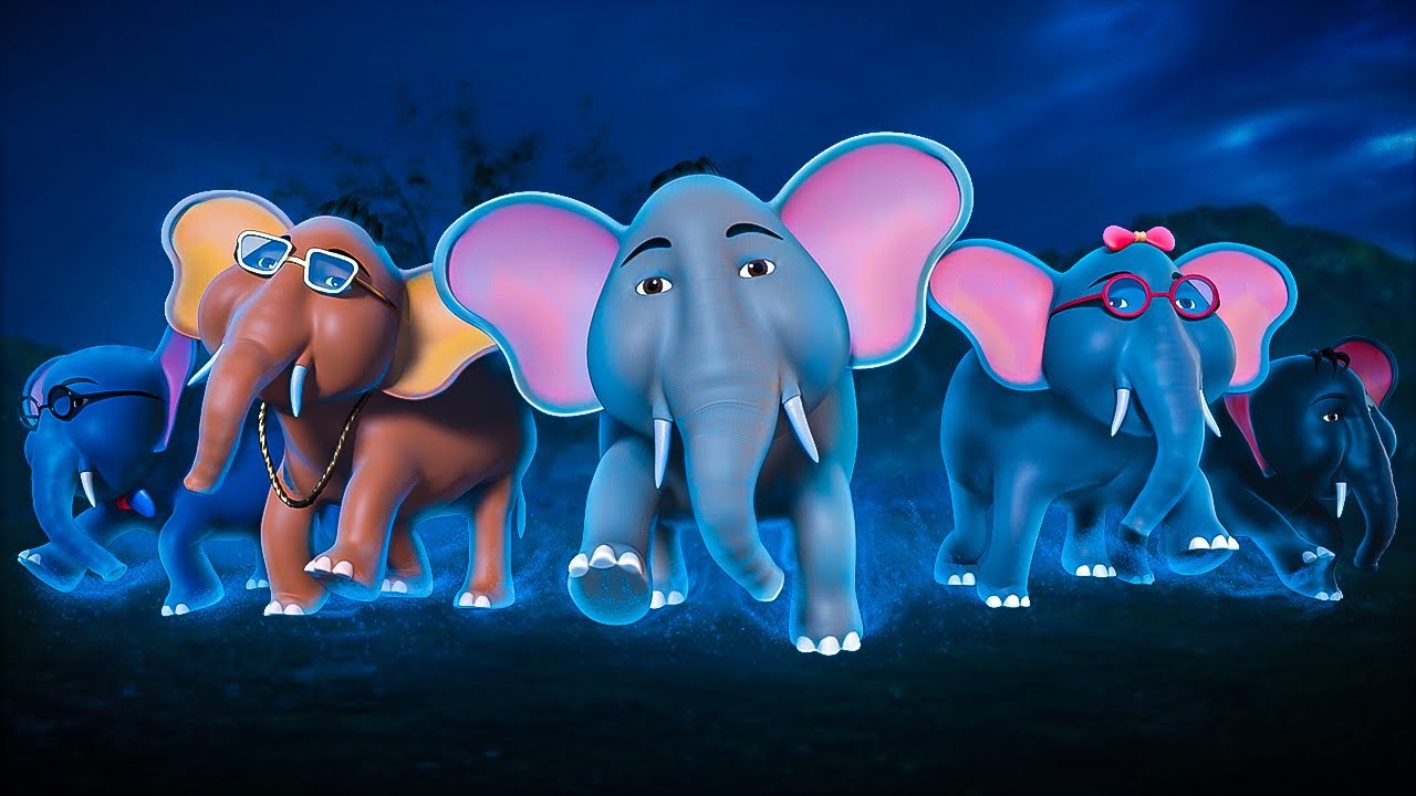 Ek Mota Hathi | Nursery Rhymes | Hindi Rhymes | Cartoon | Ek Mota Hathi Jhoom Ke Chala