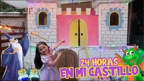 24 HORAS EN MI CASTILLO DE CARTON 🏰 🛡/NOS ATACÓ UN DRAGÓN 🗡🐉😱/POCIÓN MÁGICA DE INVISIBILIDAD 🧙🏻‍♂️✨
