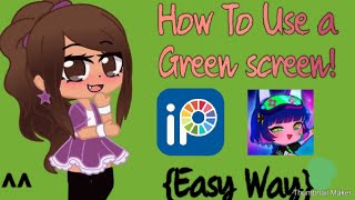 Screen green *como se escriba* Boca gacha life/ everything black 