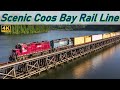 Scenic coos bay rail line in summer 2023 4k  trestles tunnels  more