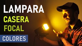 ⭐ Como hacer LÁMPARA CASERA para filmar, LUCES CASERAS para videos, fondos luces para videos YOUTUBE