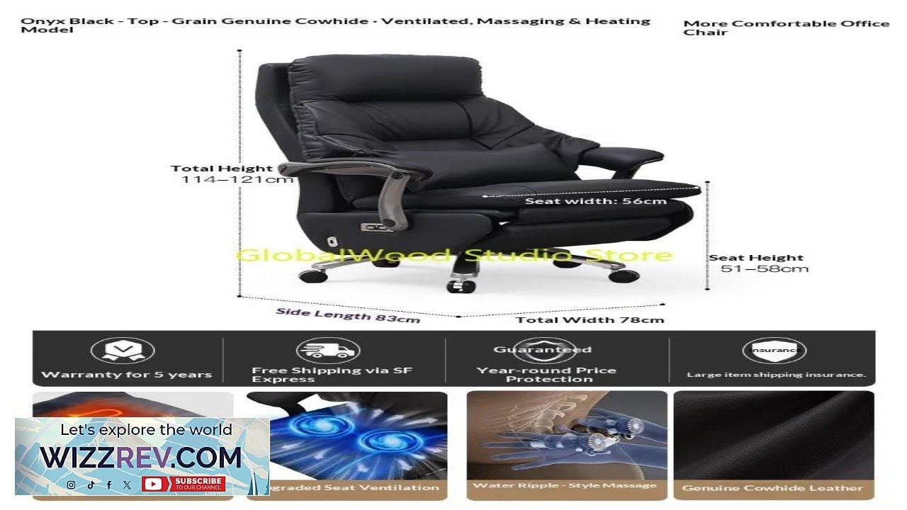 Электрическое офисное кресло Boss с массажным чехлом, регулируемой высотой, кресло-реклайнер.