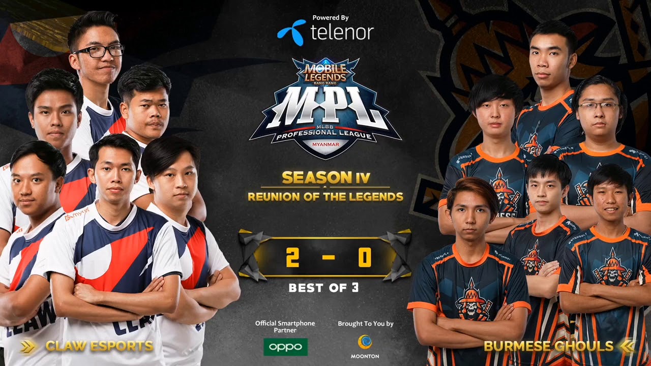 Burmese Ghouls Vs Claw Esports game 2 Mpl-MM s4 Regular season week 4 ...