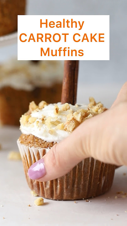 Healthy Carrot Cake Muffins
