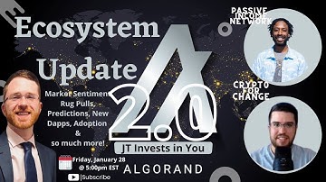 Algorand Ecosystem Update #2 | w/ CRYPTOforCHANGE & Passive Income Network