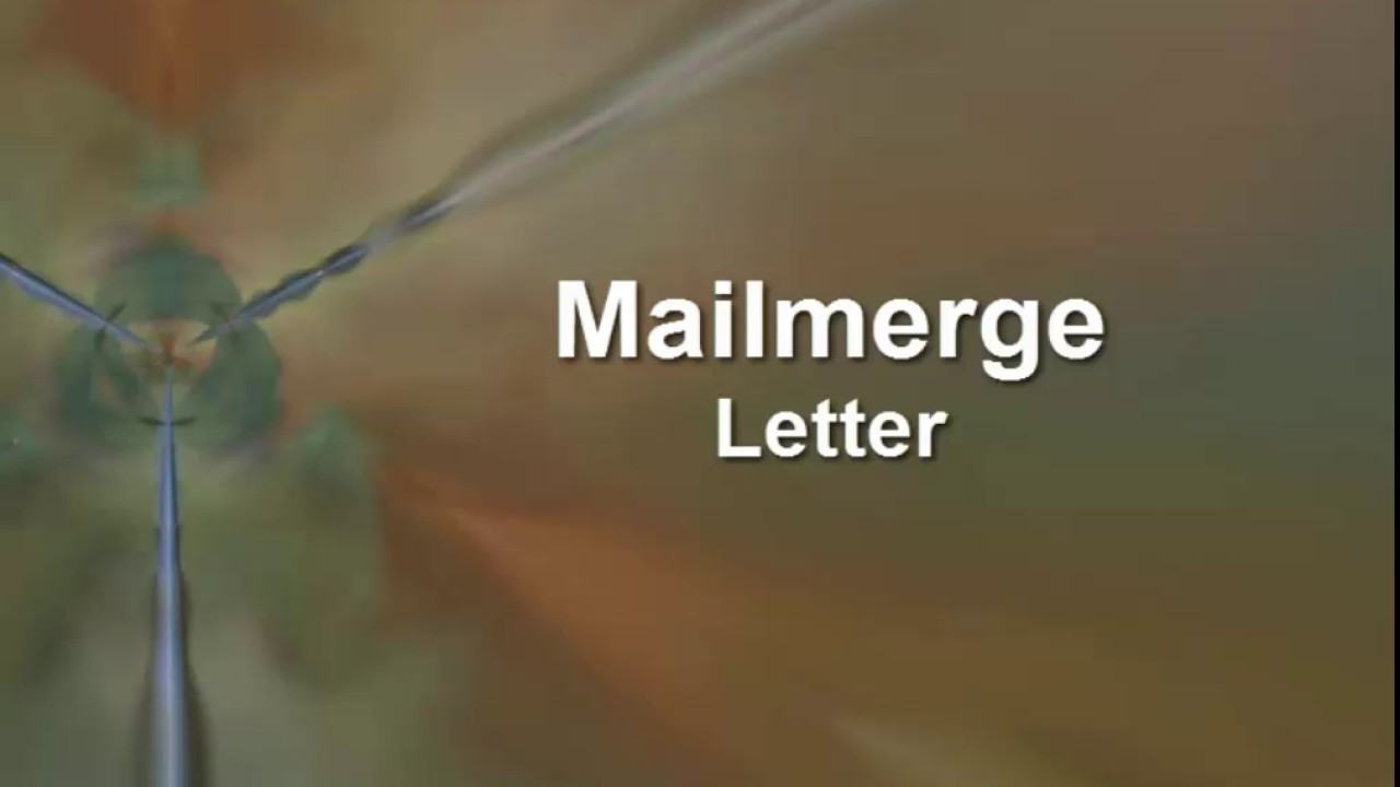 Using a text file as data source in mail merge - YouTube