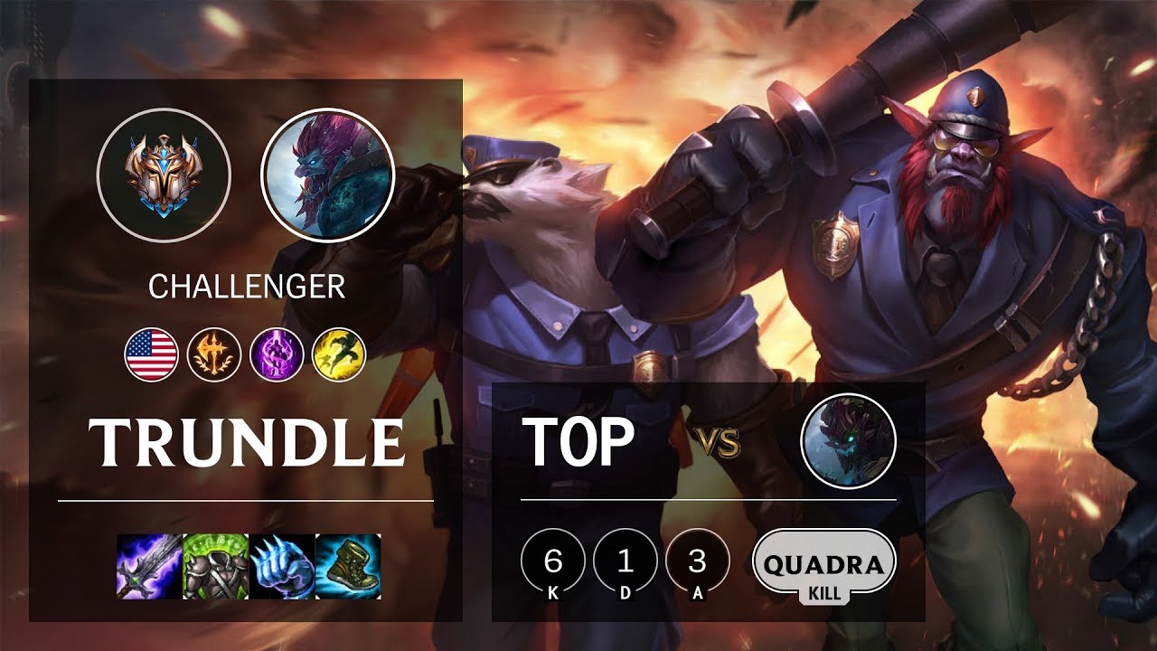 Trundle Top vs Maokai NA Challenger Patch 10.12 Liên Minh LoL