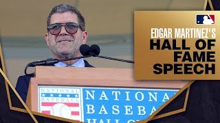 Edgar Martinez is inducted into the Hall of Fame