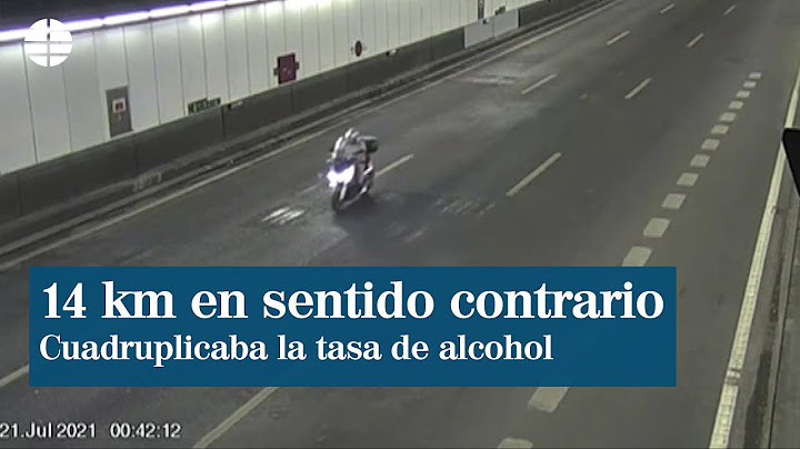 Detenido un motorista que circulaba en sentido contrario cuadruplicando la tasa de alcohol permitida