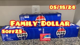 Family Dollar!! Idea de compra 5off25 soda a buen precio