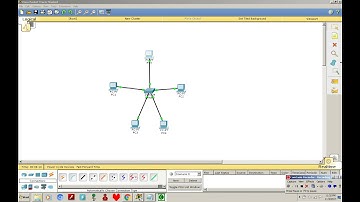 how to make a star topology using cisco packet tracer
