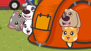 camping trip talking tom minis cartoons for kids wildbrain kids