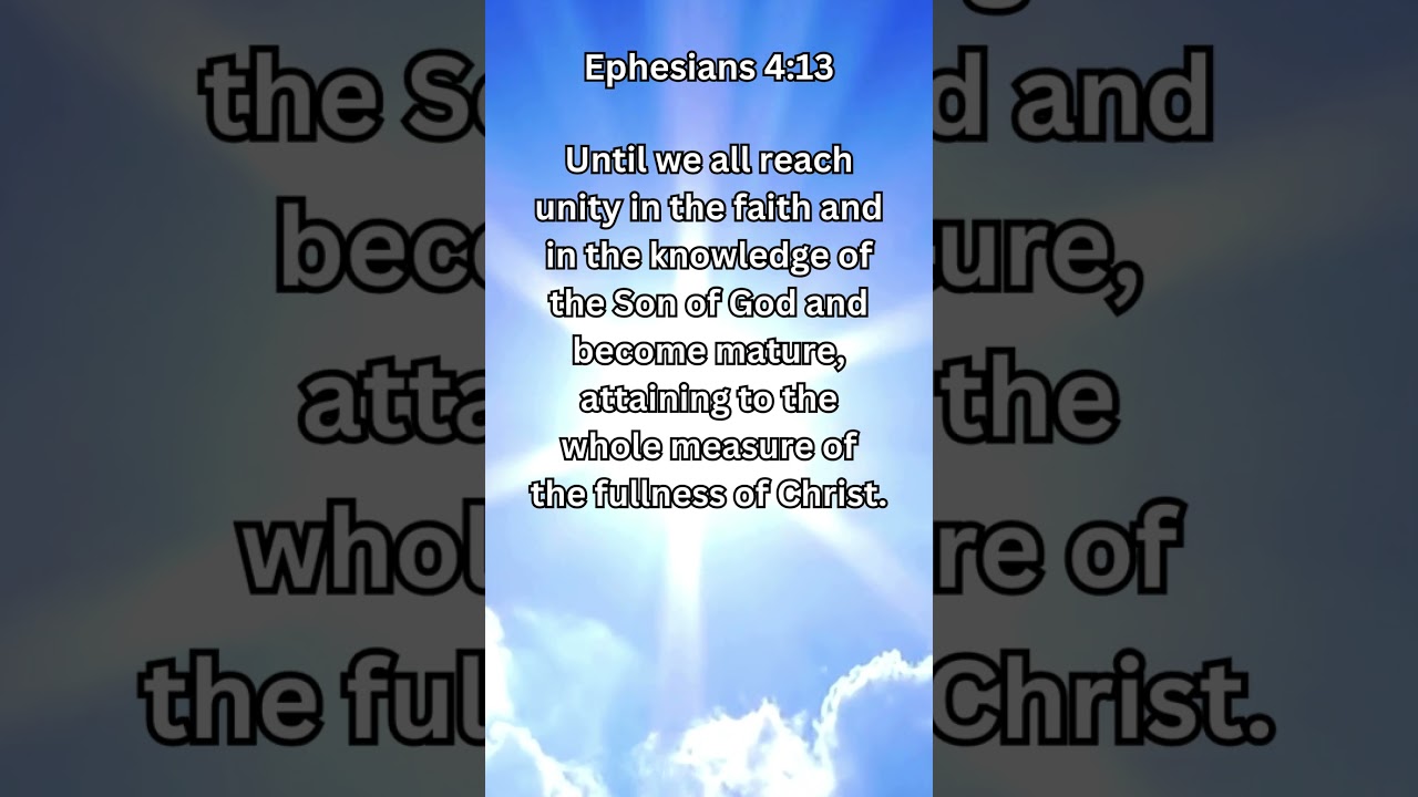 Journey of faith and spiritual growth | Ephesians 