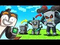 Minecraft Skyblock But I UPGRADE My Robot to ULTIMATE!