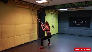 TRX Sumo Squat Pulse