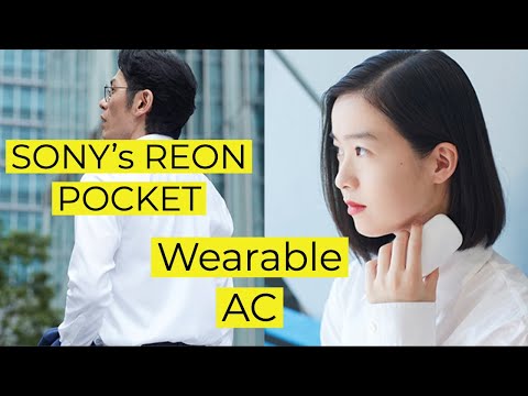 SONY's REON POCKET WEARABLE POCKET AC | SONY's Wearable AC | Controlled by REON POCKET Mobile App