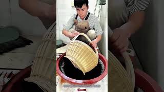 Traditional Dyeing Tool Bamboo Basket to Create Vibrant Storage Decor #ToolHolder