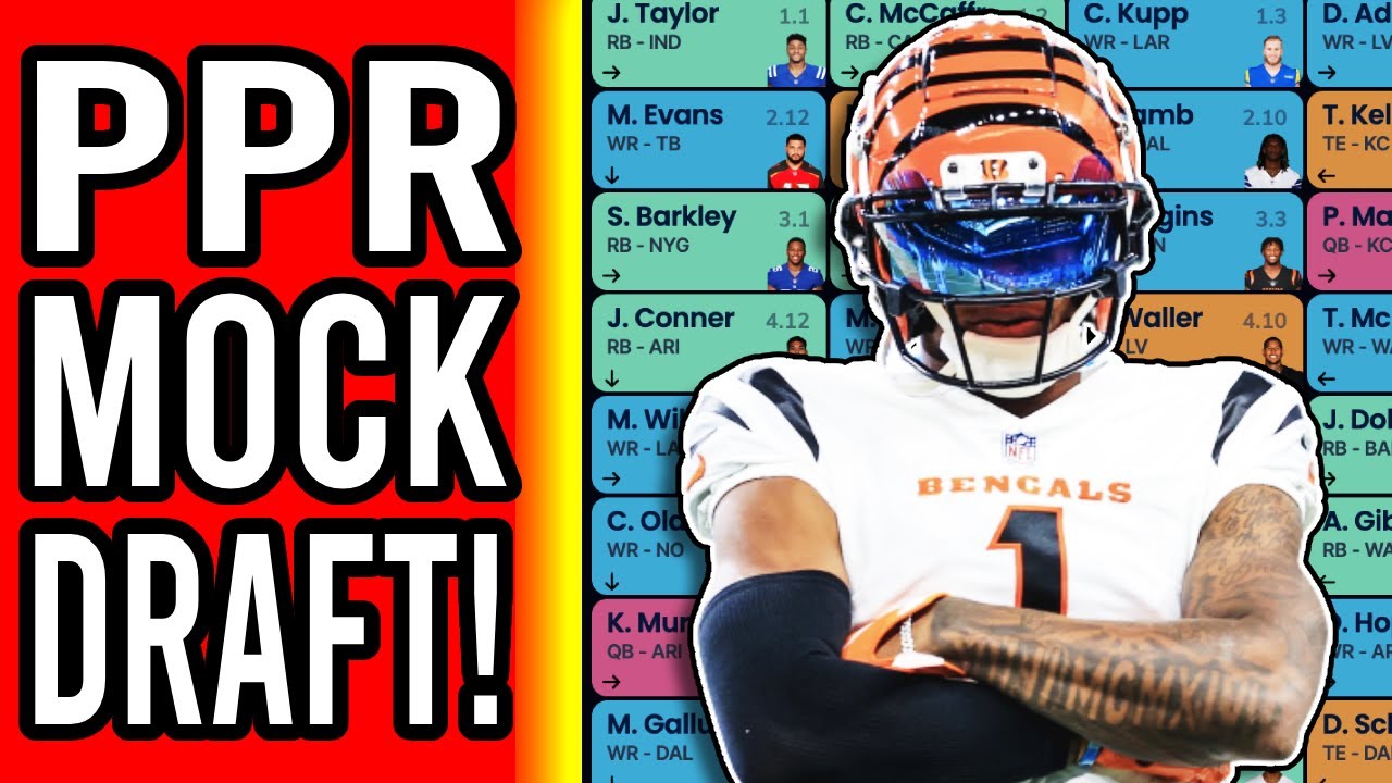 PPR Fantasy Football Mock Draft LIVE! YouTube