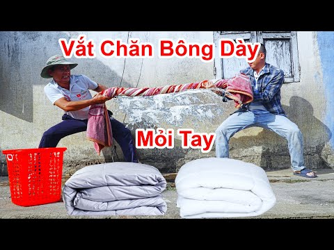 Tự Chế Máy Vắt Khô Quần Áo Siêu Rẻ Tiền / Cách Vắt Khô Chăn Bông Dày Không Cần Dùng Máy Giặt . Mẹo