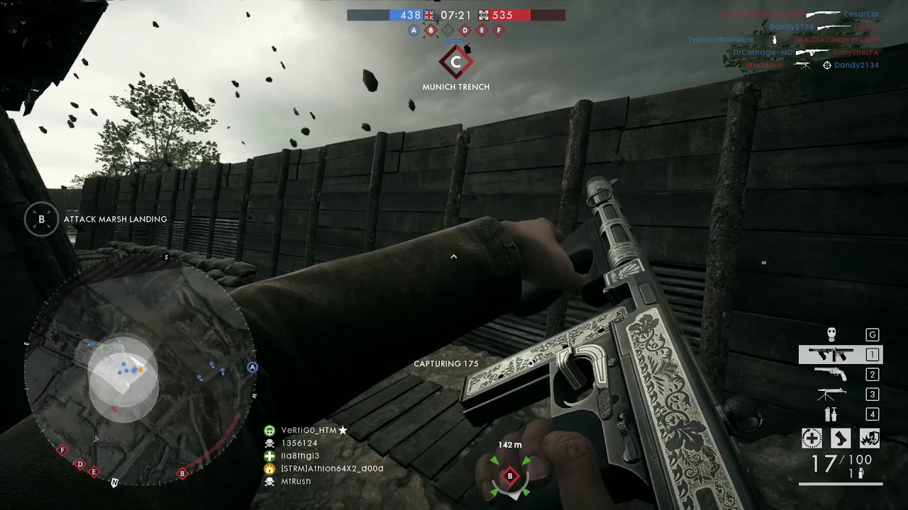 Battlefield 1 RAW - 50/15 Annihilator Storm - River Somme - Conquest Assault