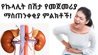 የኩላሊት በሽታ የመጀመሪያ ማስጠንቀቂያ ምልክቶች|Warning sign of kidney disease| @healtheducation2