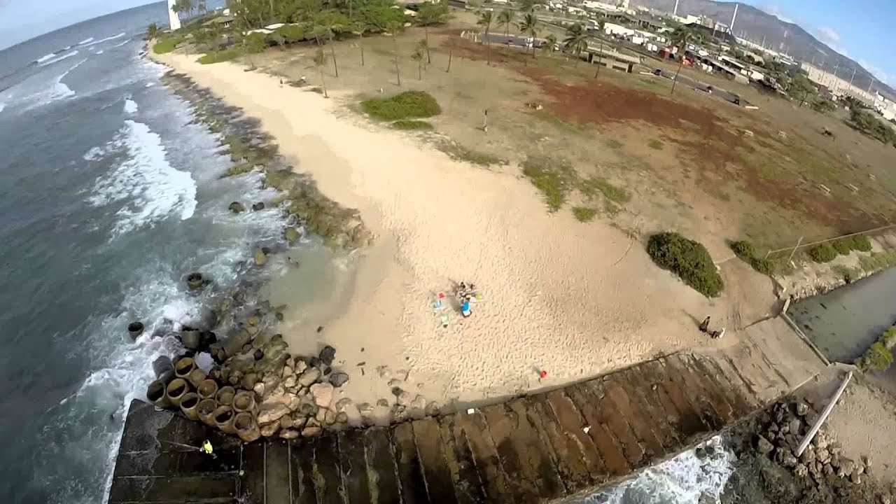 QAV 250 barbers point beach park - YouTube