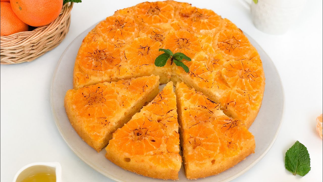 كيك اليوسفي (المندرين) الهش محضر في الخلاط سهل التحضير 🍊Cake aux mandarines moelleux au blender