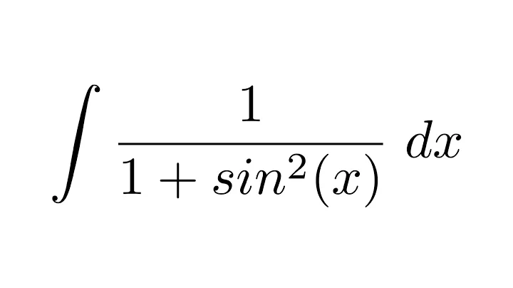 Integral of 1/(1+sin^2(x)) (substitution + substitution)