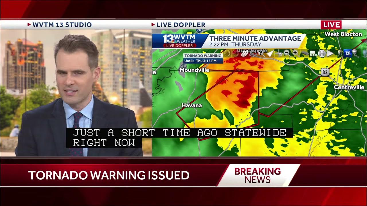 Alabama Tornado Warnings Live Severe Weather Coverage YouTube