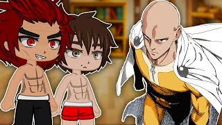 Baki Characters React To Saitama | Opm | Gacha React