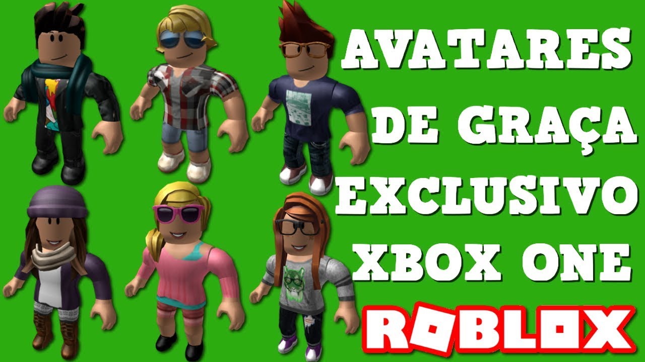 Pegamos Todos Os Avatares Do Roblox De Graca Exclusivos Do Xbox One Youtube - personagens do roblox gratis