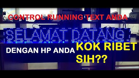 Running Text Wifi Modul WOO-HD | Panel P10