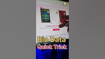 📄 2 मिनट में Bio Data कैसे बनाएं? | Laptop में Biodata बनाना सीखें 🖥️✨