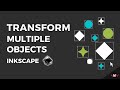 How to transform multiple objects separately in Inkscape | Inkscape Short Tutorials