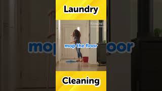 How do you say this action in English? (Laundry &amp; Cleaning) #Shorts