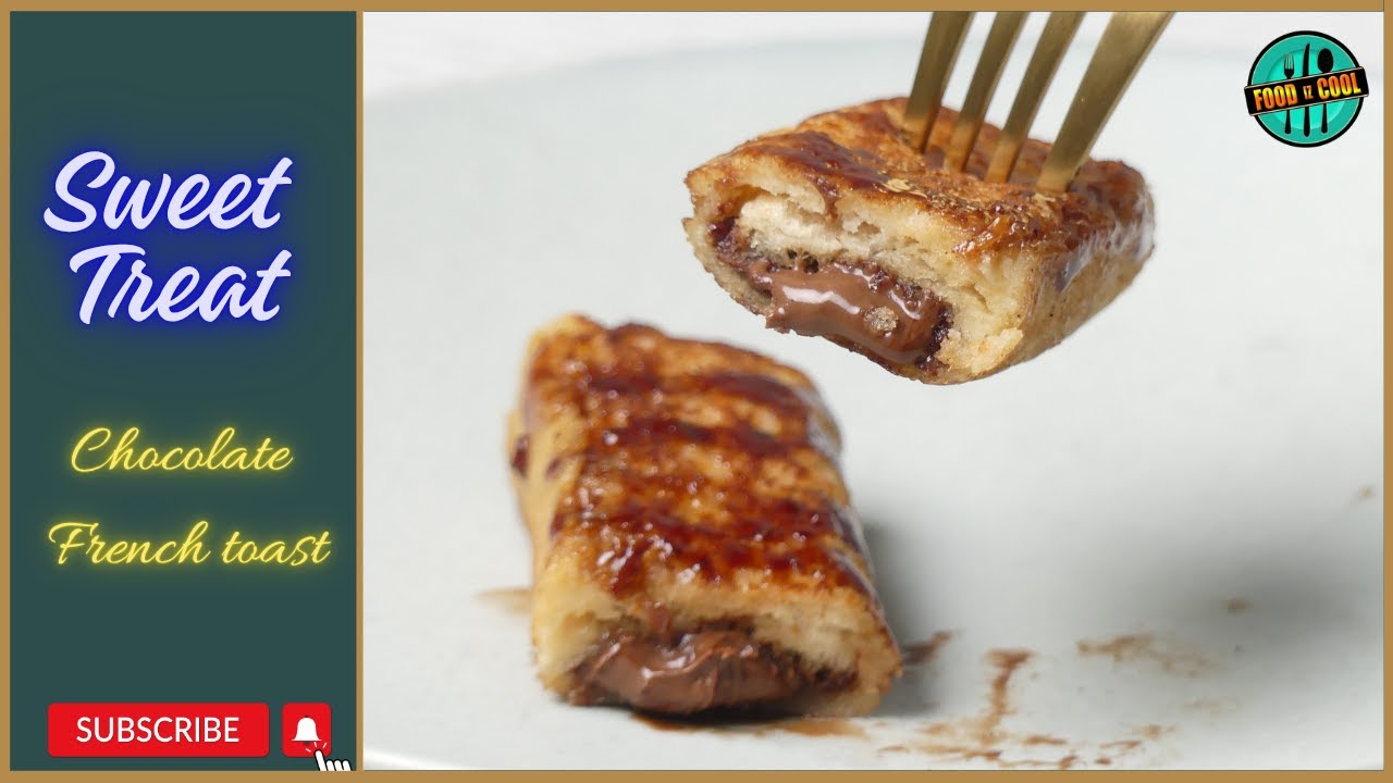 Chocolate French Toast Roll Ups | kids lunch boox | Dessert Idea | Nutella Stuffed French Toast