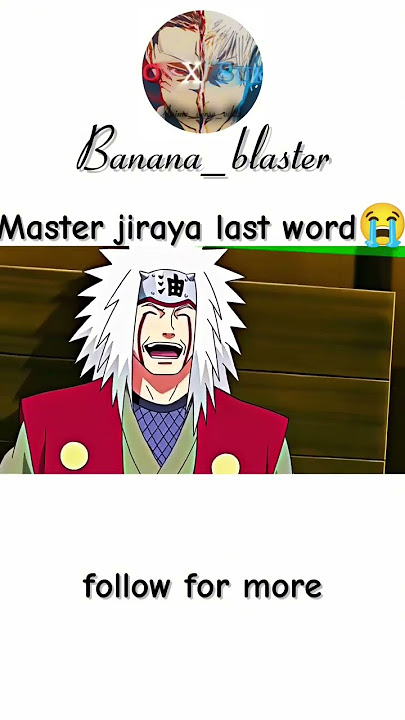 Master jiraya last word😭/#viral /#shortsfeed /#anime /#naruto