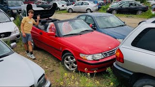 2001 Saab 9-3 Convertible at the Junkyard
