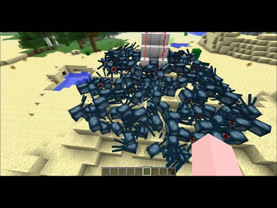Minecraft Mob Machine Gun - YouTube