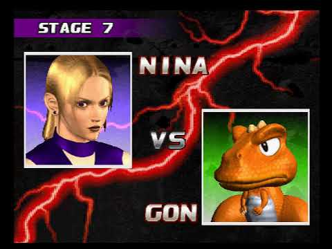 Tekken 3 ( PS1 ) - Nina - Arcade Mode - Original Music ( Dec 12, 2017 )