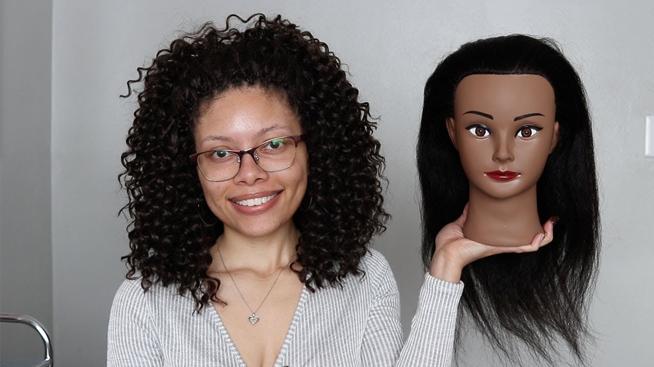Factory Price Mannequin Head with Kinky Hair for Training Head
