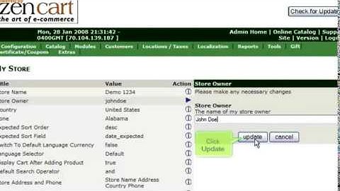 How to configure your store in ZenCart