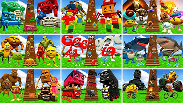 WHICH BRAINROT MEMES TEAM IS STRONGER? KARKERKAR NOOBINI PLANETS SPARTAN KICKING STAIRS Gmod