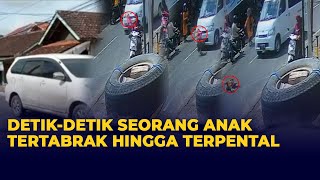 Detik-detik Anak Lima Tahun Tertabrak Mobil dan Terpental Terekam CCTV